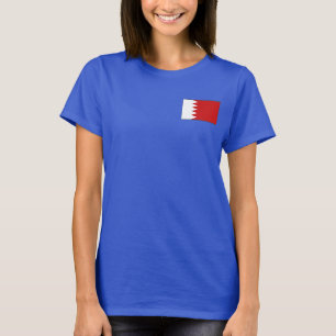 Bahrain Flag und Map dk T - Shirt