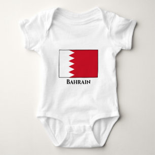 Bahrain-Flagge Baby Strampler