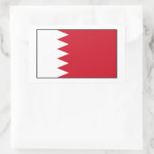 Bahrain - Flagge Bahrains Rechteckiger Aufkleber (Tasche)