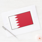 Bahrain - Flagge Bahrains Rechteckiger Aufkleber (Umschlag)