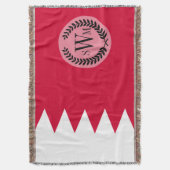 Bahrain-Flagge Decke (Vorderseite Vertikal)