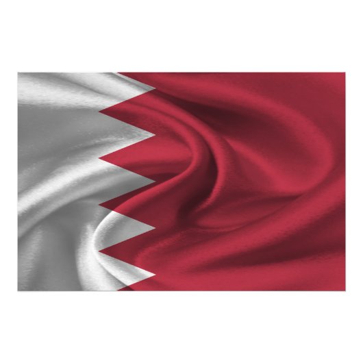 Bahrain-Flagge Fotodruck (Vorne)