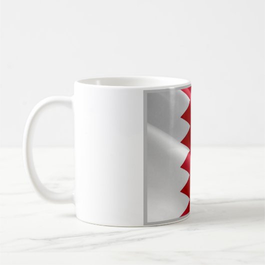 Bahrain - Flagge Kaffeetasse (Links)