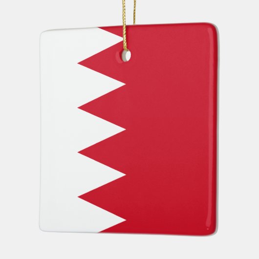 Bahrain-Flagge Keramikornament (Links)