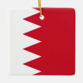 Bahrain-Flagge Keramikornament (Vorderseite)