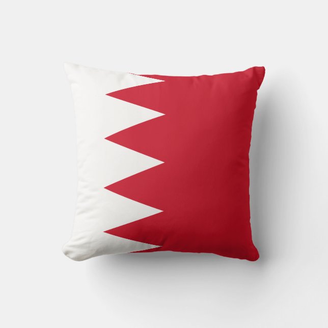 Bahrain-Flagge Kissen (Vorderseite)