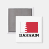 Bahrain-Flagge Magnet (Vorderseite/Rückseite)
