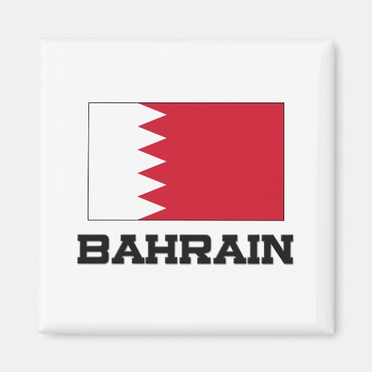 Bahrain-Flagge Magnet (Vorne)