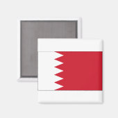 Bahrain-Flagge Magnet (Vorderseite/Rückseite)