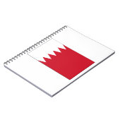 Bahrain-Flagge Notizblock (Linke Seite)