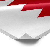 Bahrain - Flagge Poster (Ecke)