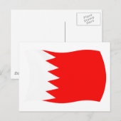 Bahrain-Flagge Postkarte (Vorne/Hinten)