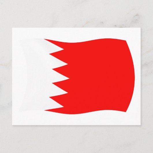 Bahrain-Flagge Postkarte (Vorderseite)