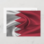 Bahrain-Flagge Postkarte (Vorne/Hinten)
