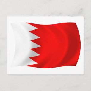 Bahrain-Flagge Postkarte