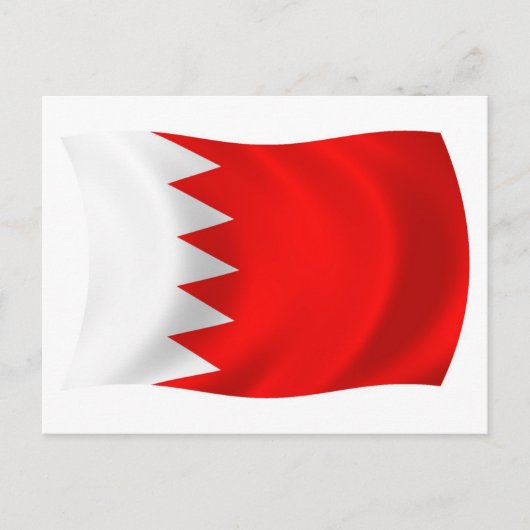 Bahrain-Flagge Postkarte (Vorderseite)