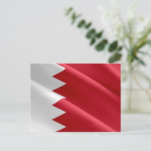 Bahrain - Flagge - Postkarte (Stehend Vorderseite)