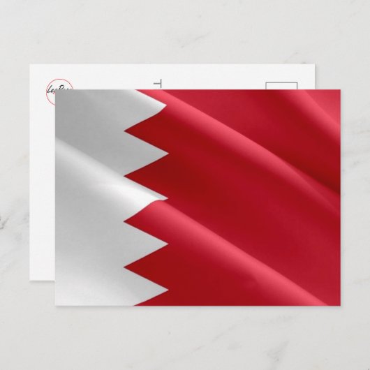 Bahrain - Flagge - Postkarte (Vorne/Hinten)