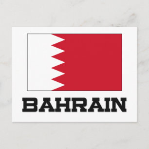 Bahrain-Flagge Postkarte