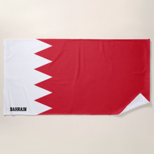 Bahrain-Flagge Prächtig Patriotisch Strandtuch