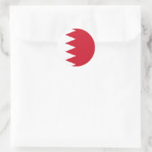 Bahrain-Flagge Runder Aufkleber (Tasche)