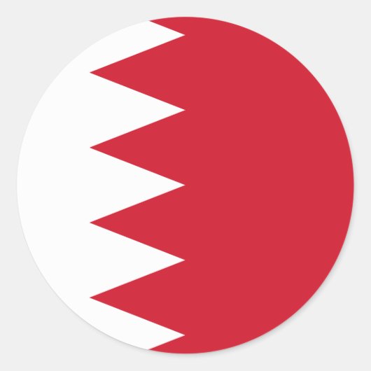 Bahrain-Flagge Runder Aufkleber (Vorderseite)