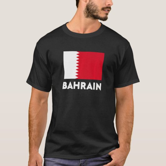 Bahrain-Flagge T-Shirt (Vorderseite)