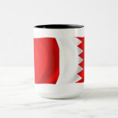 Bahrain-Flagge-Tasse Tasse (Zentrum)