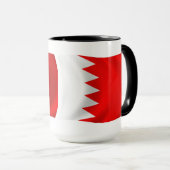 Bahrain-Flagge-Tasse Tasse (VorderseiteRechts)