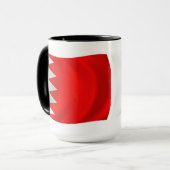 Bahrain-Flagge-Tasse Tasse (Vorderseite Links)