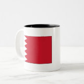 Bahrain-Flagge Zweifarbige Tasse (Vorderseite Links)