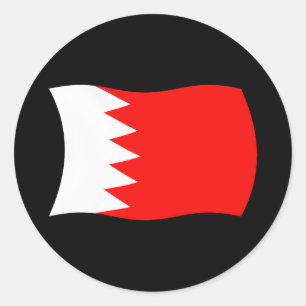Bahrain-Flaggen-Aufkleber Runder Aufkleber