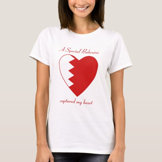 Bahrain-Flaggen-Schatz-T - Shirt (Vorderseite)