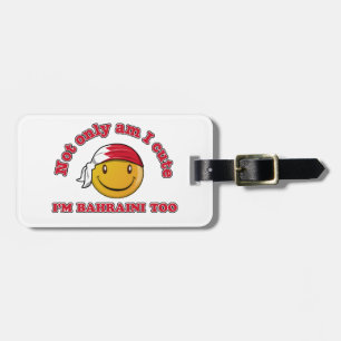 Bahrain-Flaggenentwürfe Gepäckanhänger