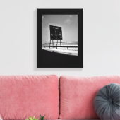 Bahrain Highway Sign Leinwanddruck (Insitu (Wohnzimmer))