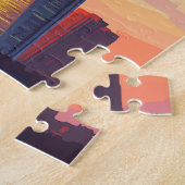 Bahrain Illustration Travel Art Vintag Puzzle (Seite)