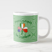 Bahrain Irland USA Kleeblatt Flag Personalisiert Jumbo-Tasse (Rechts)