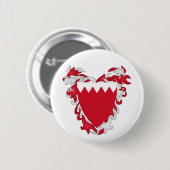 Bahrain Landeswappen Symbol Emblem Flagge Button (Vorne & Hinten)