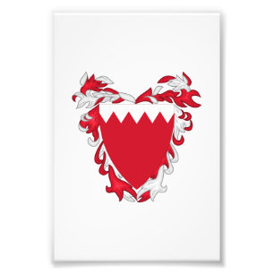 Bahrain Landeswappen Symbol Emblem Flagge Fotodruck