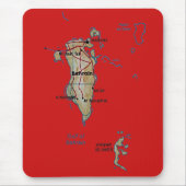 Bahrain Map Mousepad (Vorne)