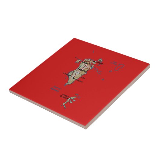 Bahrain Map Tile Fliese (Seite)