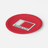 Bahrain Pappteller (Schrägansicht)