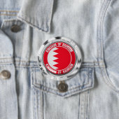 Bahrain Runde Emblem Button (Beispiel)