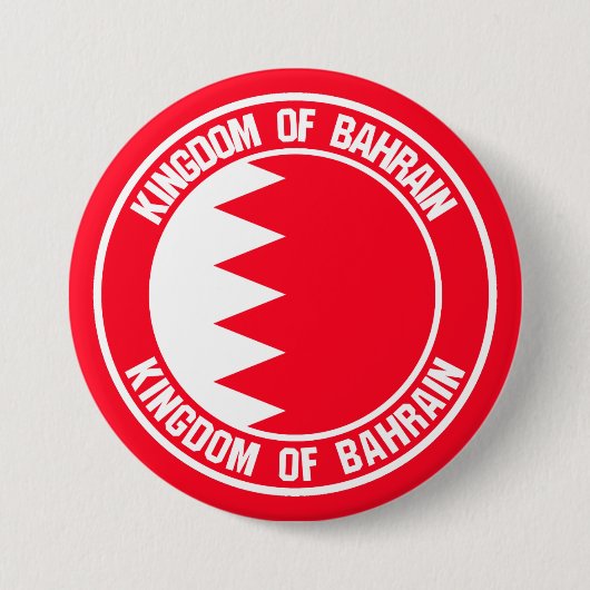 Bahrain Runde Emblem Button (Vorderseite)