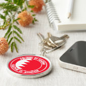 Bahrain Runde Emblem Schlüsselanhänger (Seite)