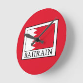 Bahrain Runde Wanduhr (Winkel)