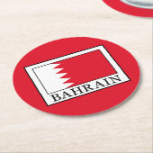 Bahrain Runder Pappuntersetzer (Angewinkelt)