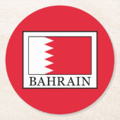 Bahrain Runder Pappuntersetzer (Vorderseite)