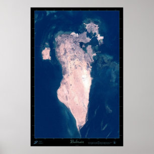 Bahrain-Satelliten-Plakat Poster