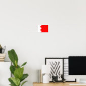 Bahrain-Staatsflagge Poster (Heimbüro)